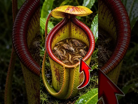 Coloquei larvas da dengue na planta Carnívora?!😱 #shorts
