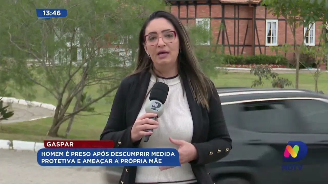 Gaspar: homem é preso após descumprir medida protetiva e ameaçar a própria mãe