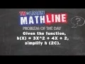 Simplifying Functions Interpreting Function Notation TNLearn Mathline