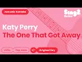 Download Lagu Katy Perry - The One That Got Away (Acoustic Karaoke)