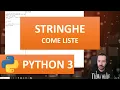 PYTHON COURSE 3 STRINGS ARE LISTS LEARN PYTHON 2020