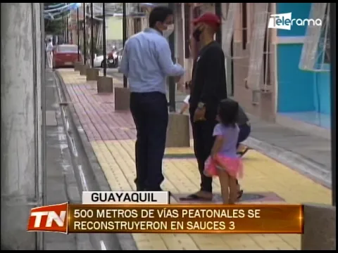 500 metros de vías peatonales se reconstruyeron en Sauces 3