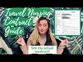 TRAVEL NURSING CONTRACT EXAMPLE - See My ACTUAL Contract to Learn What to Include in Your Own