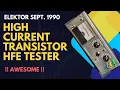 Lagu Elektor - hFE Transistor Tester - September 1990