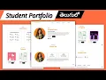 Responsive Portfolio Website Using HTML CSS JavaScript Section 1 Portfolio Telugu Tutorial