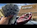 I BOUGHT The CHEAPEST KAYAK WALMART HAD Lifetime Tamarack Angler 100 Test and Review NEW PB