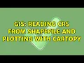 GIS Reading CRS from shapefile and plotting with Cartopy