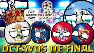 OCTAVOS DE FINAL: UEFA CHAMPIONS LEAGUE 2025-26 #countryballs