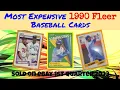 1990 Fleer Most Expensive eBay Sales Baseball Cards - 1st Quarter 2023