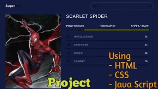 Super Hero Hunter Skill Test Frontend Project-2 Using HTML CSS JavaScript