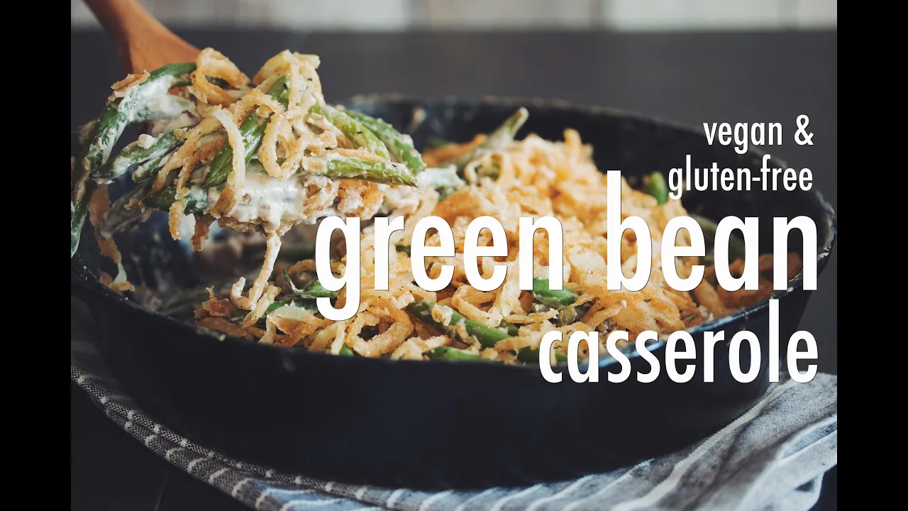 vegan GF green bean casserole   hot for food