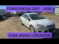Download Lagu Ford Focus - FUSE BOX LOCATION (2011 - 2018)