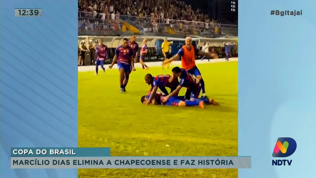 BG Esporte: Marcílio Dias elimina a Chapecoense na Copa do Brasil e faz história no futebol