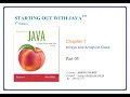Chapter 07 Arrays and ArrayList Class Part 05