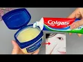 quick results Glowing skin without wrinkles TOOTHPASTE and face mask with VASELINE