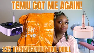 TEMU HAS A RECHARGEABLE NAIL DRILL FOR 25 AND ITS BOMB TEMU HAUL