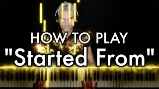 lil durk started from piano tutorial sheet music instrumental karaoke chords