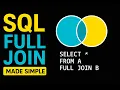 SQL FULL JOIN Explained in 1 Minute Beginner Tutorial