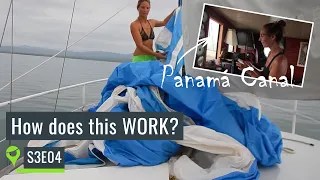 Getting reaaaal! Trying out a sail for the Pacific & calling the Panamá Canal! UNTIE THE LINES S3E04