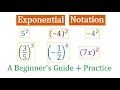 Exponential Notation - A Beginner s Guide Practice