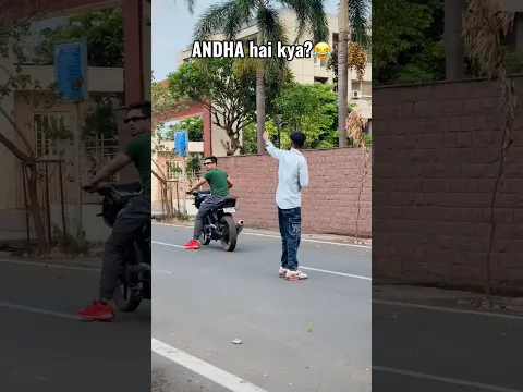 Yeh to sahi me ANDHA nikla😂✅ #farazstuntrider #superbikes #biker #bike #hayabusa