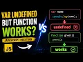 Why Is var Undefined but Function Works JavaScript Hoisting Explained