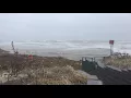 Corporation Beach in Dennis is pounded by waves during Friday s storm