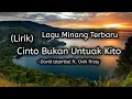 Lagu Lagu Minang - David Iztambul ft. Ovhi Firsty - Cinto Bukan Untuak Kito || (Lirik)