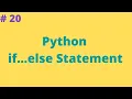 20 Python if else Statement