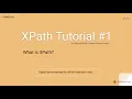 XPath Tutorial What is XPath