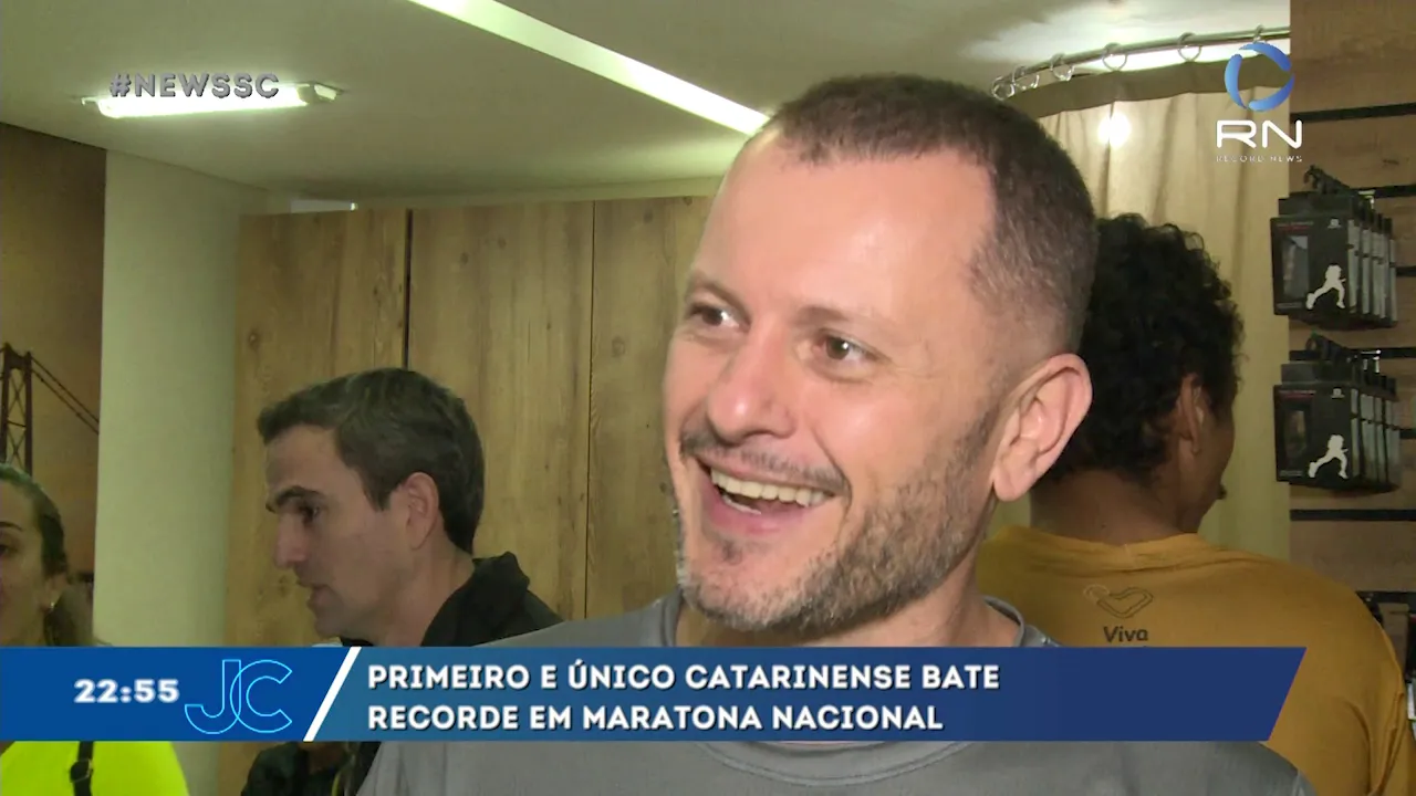 Primeiro é unico catarinense bate recorde em Maratona Cultural