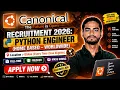 Canonical Recruitment 2026 Python Engineer Work From Home Worldwide Freshers Experienced