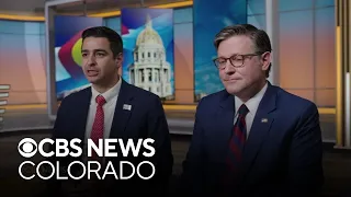 House Speaker Mike Johnson speaks about Colorado politics supports Rep Gabe Evans