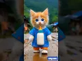 Lagu Cute kitten with his cute little outfit duri duri dum dum #cute #cat #shorts