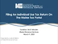 Filing an Individual Use Tax Return on the Maine Tax Portal