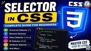 CSS Selectors Tutorial Universal Class ID Attribute Selectors Explained