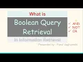 5 Boolean Query in Information Retrieval How to solve Boolean query using posting list