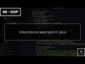 Lec 6 Inheritance example in java FKO academy