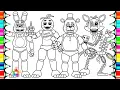 Five Nights at Freddy s 2 New Coloring Pages How To Color FNAF Toy Animatronics NCS Music
