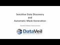 Sensitive Data Discovery Data Masking with DataVeil Version 3