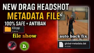 HOW TO MAKE PRO DRAG HEADSHOT FILE 100 SAFE ANTIBAN Freefiremax Draghedshot 