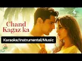 Chand Kagaz Ka Karaoke Instrumental Music Param Sundari VishalMishra Sidharth Malhotra Janhvi Kapoor