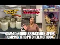 The Pitcher Method For Storing Breastmilk AM vs PM milk Breastfeeding Bootcamp Day 5