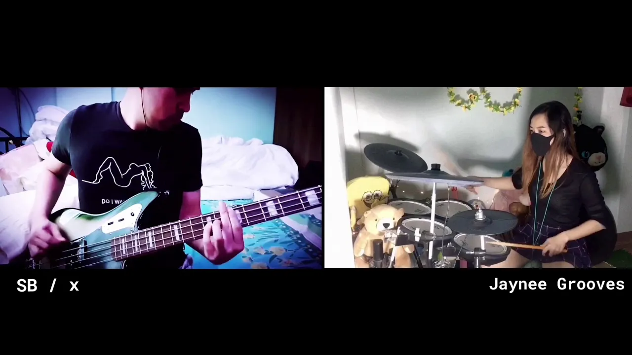 Green Day - Basket Case (Bass & Drum Cover) - SB / x & Jaynee Grooves