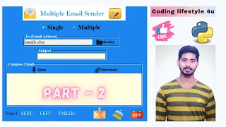 Create Your Own Email Sender Application Part-2 Python GUI Project Step By Step Tutorial