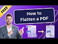 How to Flatten a PDF for FREE Make PDF Uneditable