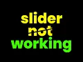 HOW TO INITIALIZE A JavaScript SLIDER PROPERLY Slider Not Working Trick to Handle ANY Slider