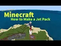 Minecraft How to Build a Jet Pack With Commands - Bedrock