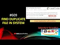 Find Duplicate File in System LeetCode 609 Java HashMap LearnOverflow