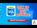 How to write SQL Select Statement In Urdu